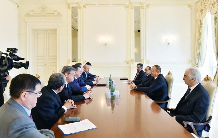 Ilham Aliyev receives governor of Russia`s Astrakhan Region